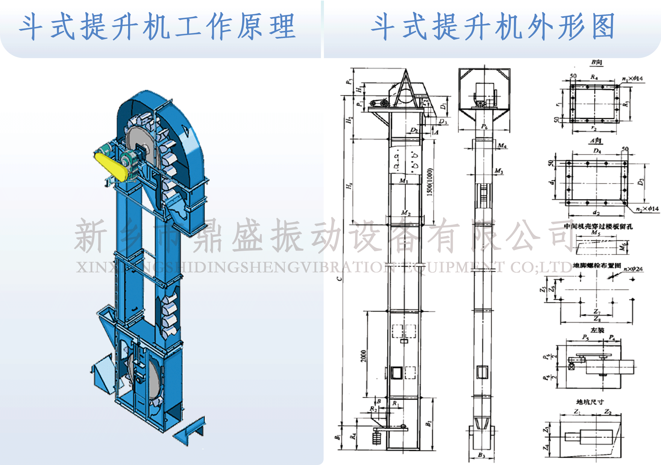 鬥式提升機工作原理及外形圖.gif